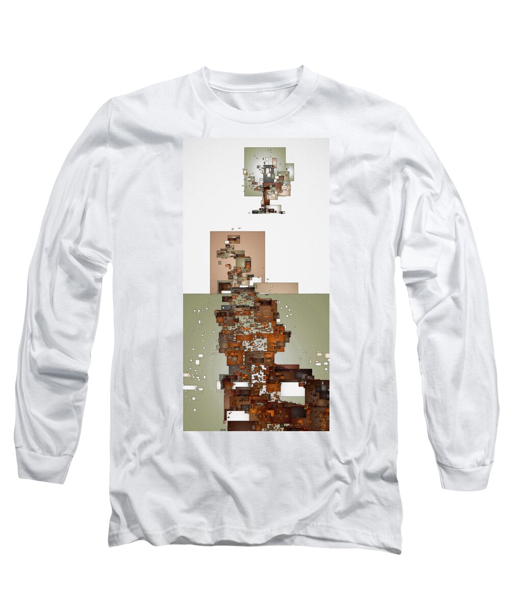 Digital Long Sleeve T-Shirt featuring the digital art Winter Scene by David Hansen