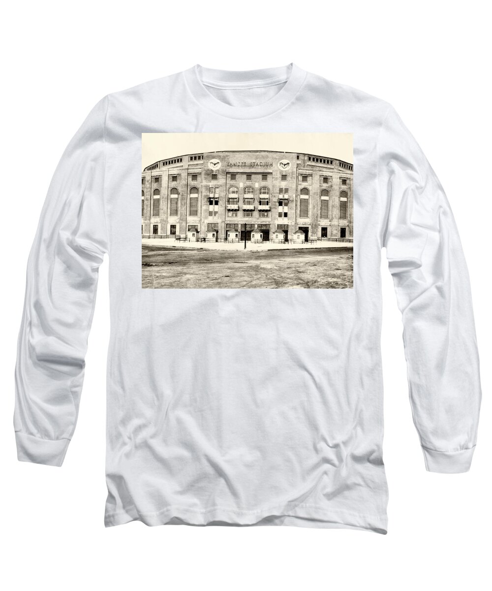 Yankee Stadium Long Sleeve T-Shirt featuring the photograph Yankee Stadium by Bill Cannon