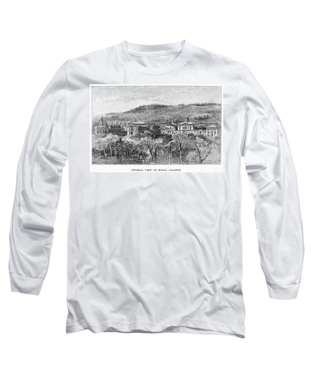 1889 Long Sleeve T-Shirt featuring the photograph CANADA: McGILL COLLEGE by Granger