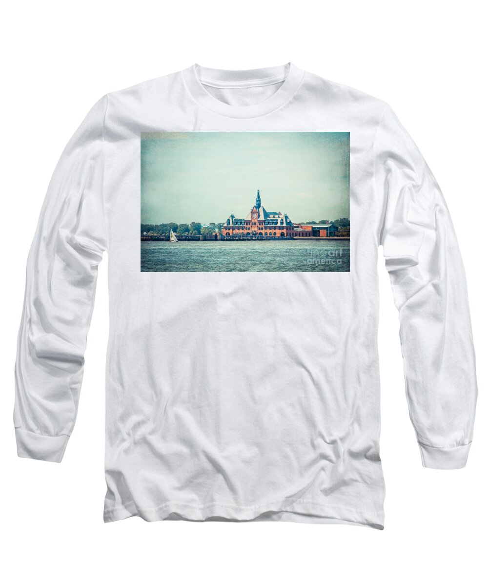 Nyc Long Sleeve T-Shirt featuring the photograph Central Railroad Terminal of New Jersey by Hannes Cmarits