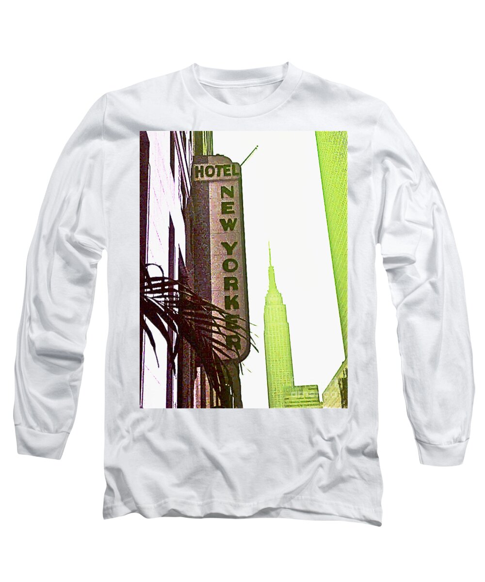 Ny Long Sleeve T-Shirt featuring the photograph I Love New York by Beth Saffer