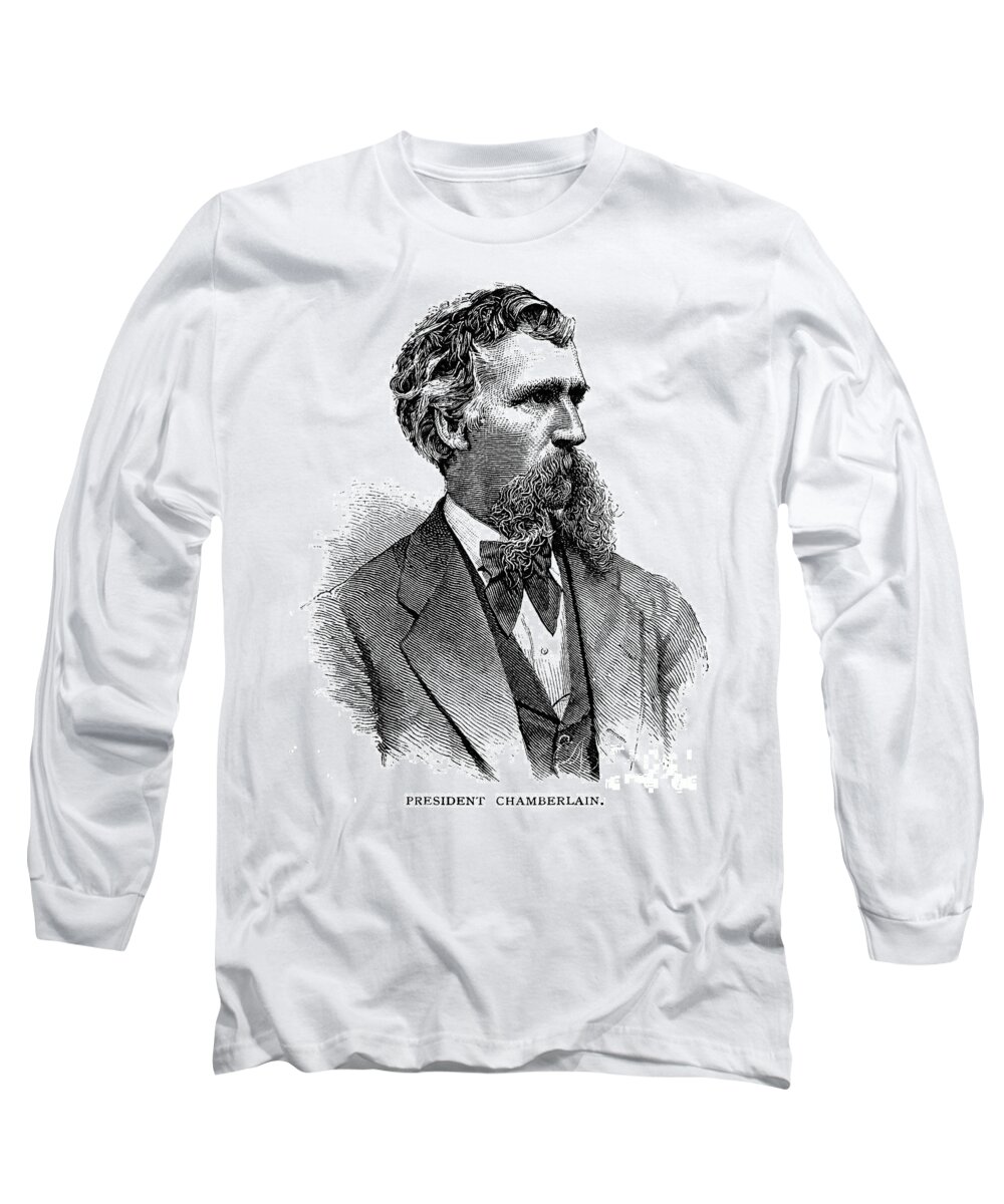 1876 Long Sleeve T-Shirt featuring the photograph Joshua Chamberlain by Granger