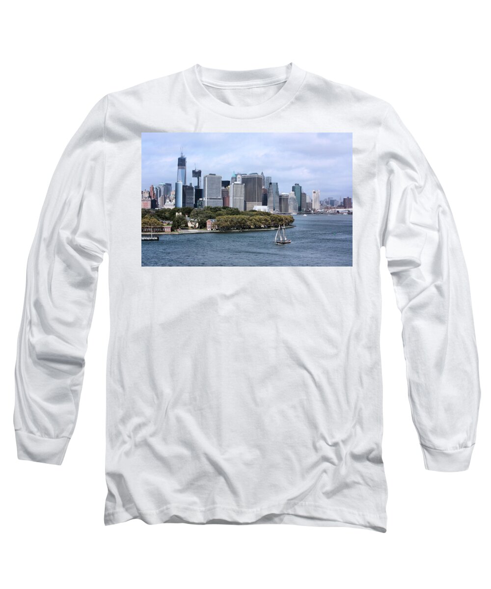 Manhattan Island Long Sleeve T-Shirt featuring the photograph Manhattan Island by Kristin Elmquist