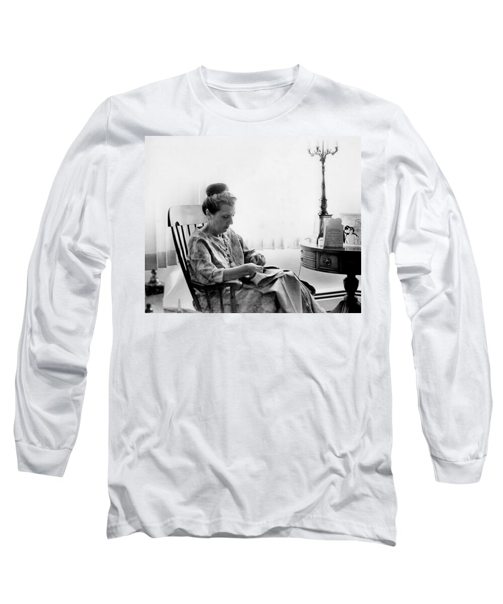 Woman Long Sleeve T-Shirt featuring the photograph Mending More Than Clothes by Rory Siegel