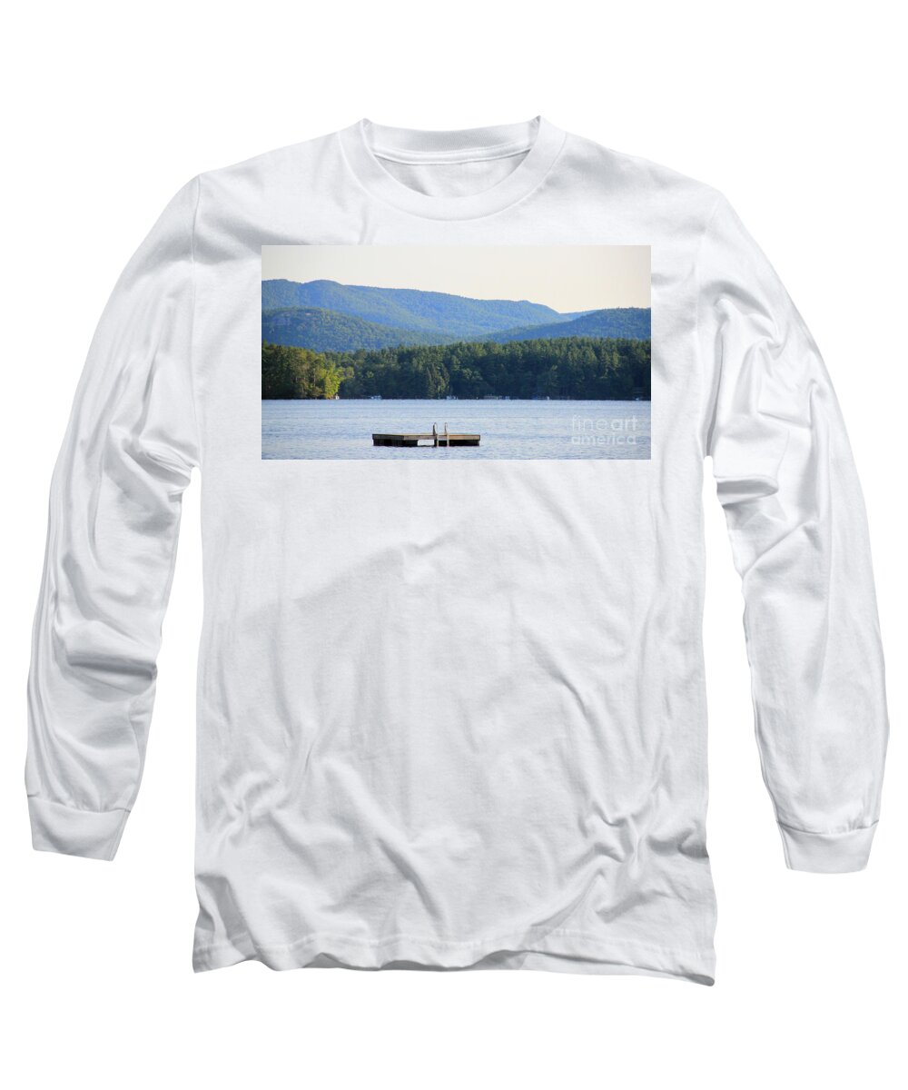 Big Squam Lake Long Sleeve T-Shirt featuring the photograph Peace on Big Squam by Mike Mooney