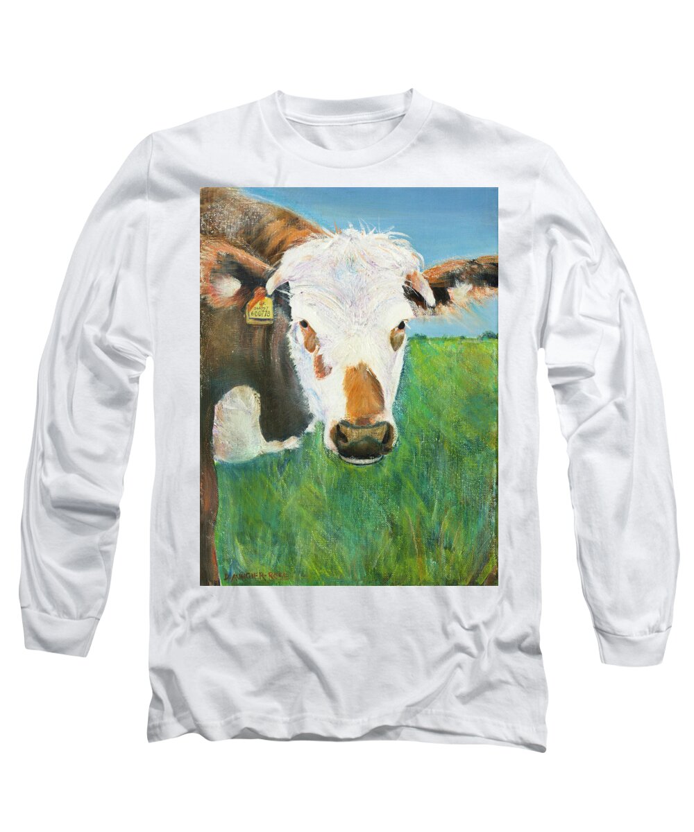 #art Long Sleeve T-Shirt featuring the painting 007 by Seeables Visual Arts