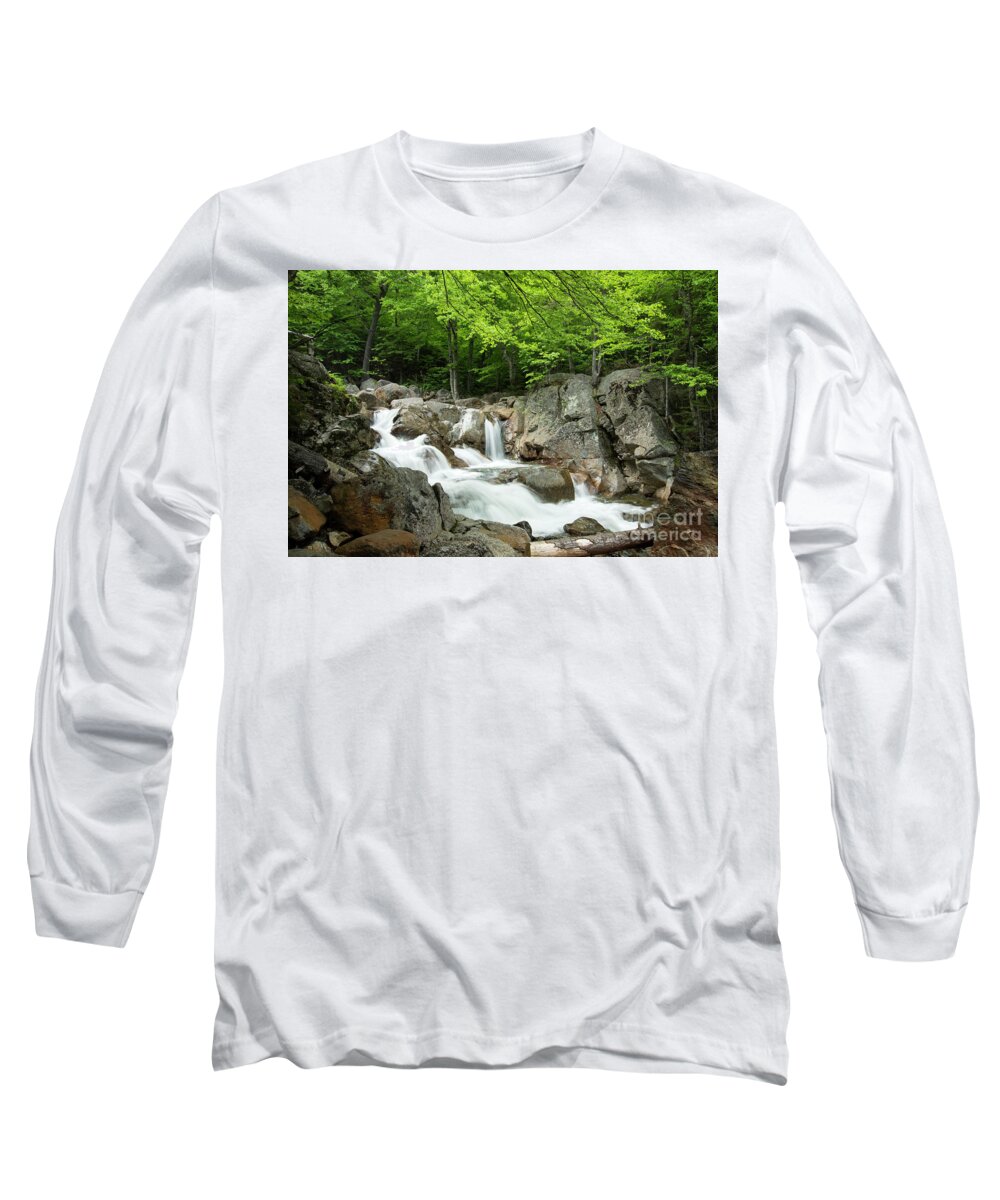 Ellis River Long Sleeve T-Shirt featuring the photograph Ellis River Waterfall by Alana Ranney