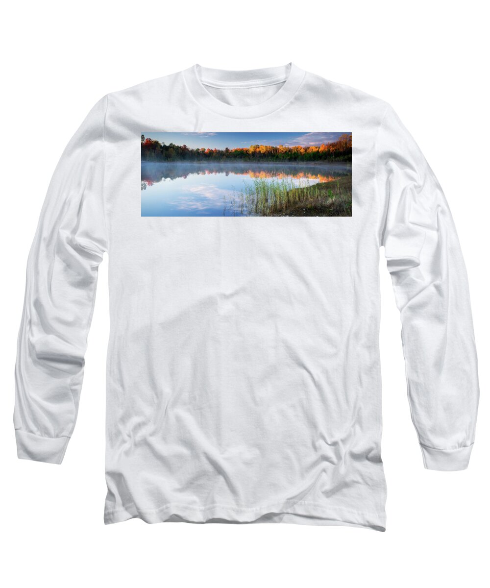 Wisconsin Long Sleeve T-Shirt featuring the photograph First Light #1 by David Heilman