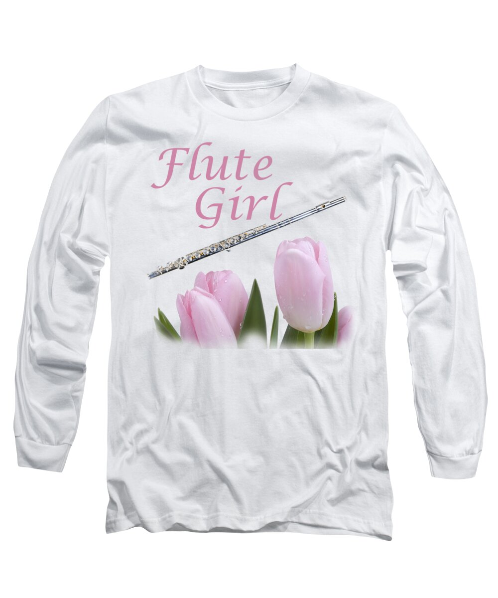 Flute Girl Long Sleeve T-Shirt featuring the photograph Flute Girl #1 by M K Miller