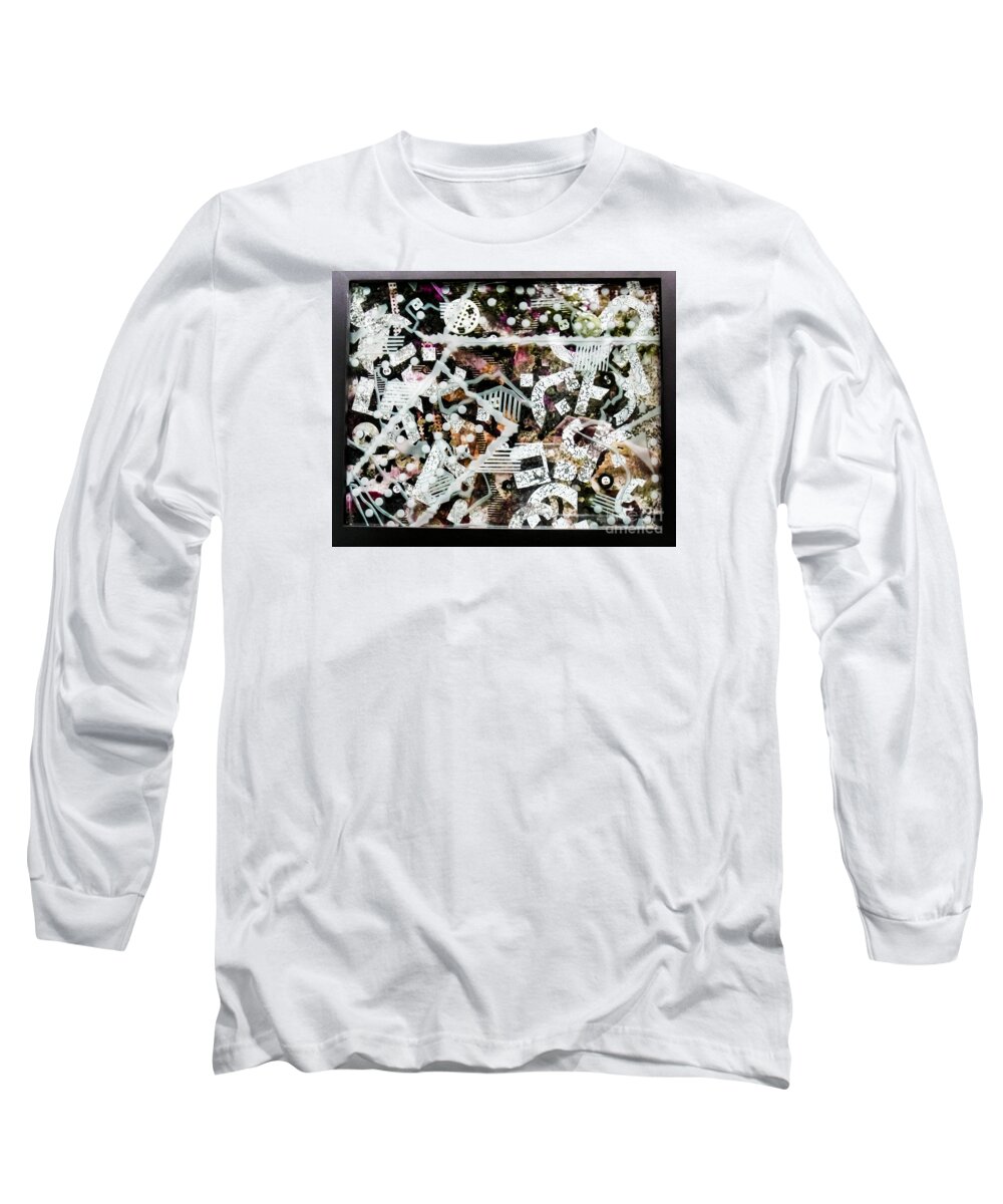 Parallel Long Sleeve T-Shirt featuring the glass art Shifting Layers by Alone Larsen
