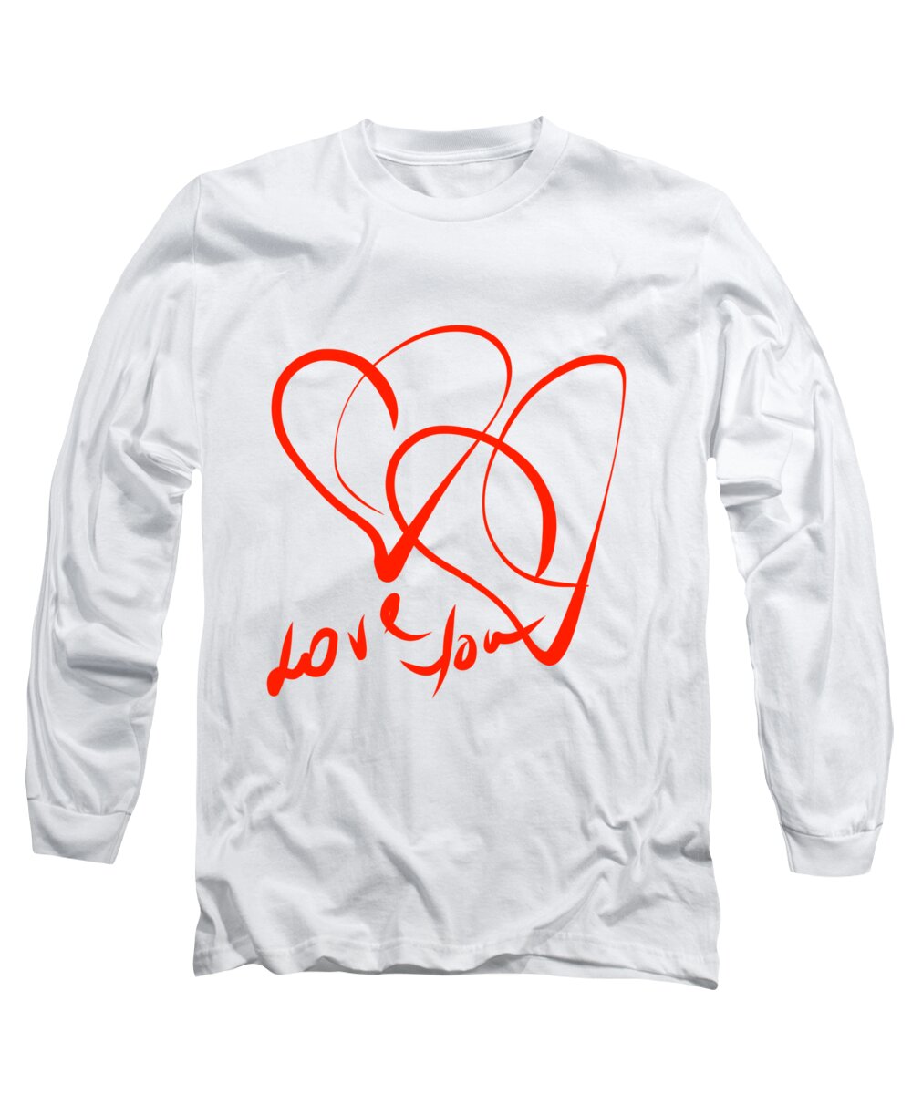 Love Long Sleeve T-Shirt featuring the digital art Love You #1 by Cristina Stefan