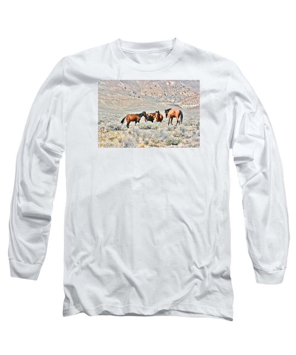 Mountains Long Sleeve T-Shirt featuring the photograph Moving On #1 by Marilyn Diaz