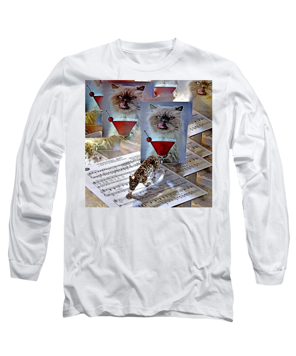 Crystal Leopard Long Sleeve T-Shirt featuring the photograph Happy Birthday by Phyllis Kaltenbach