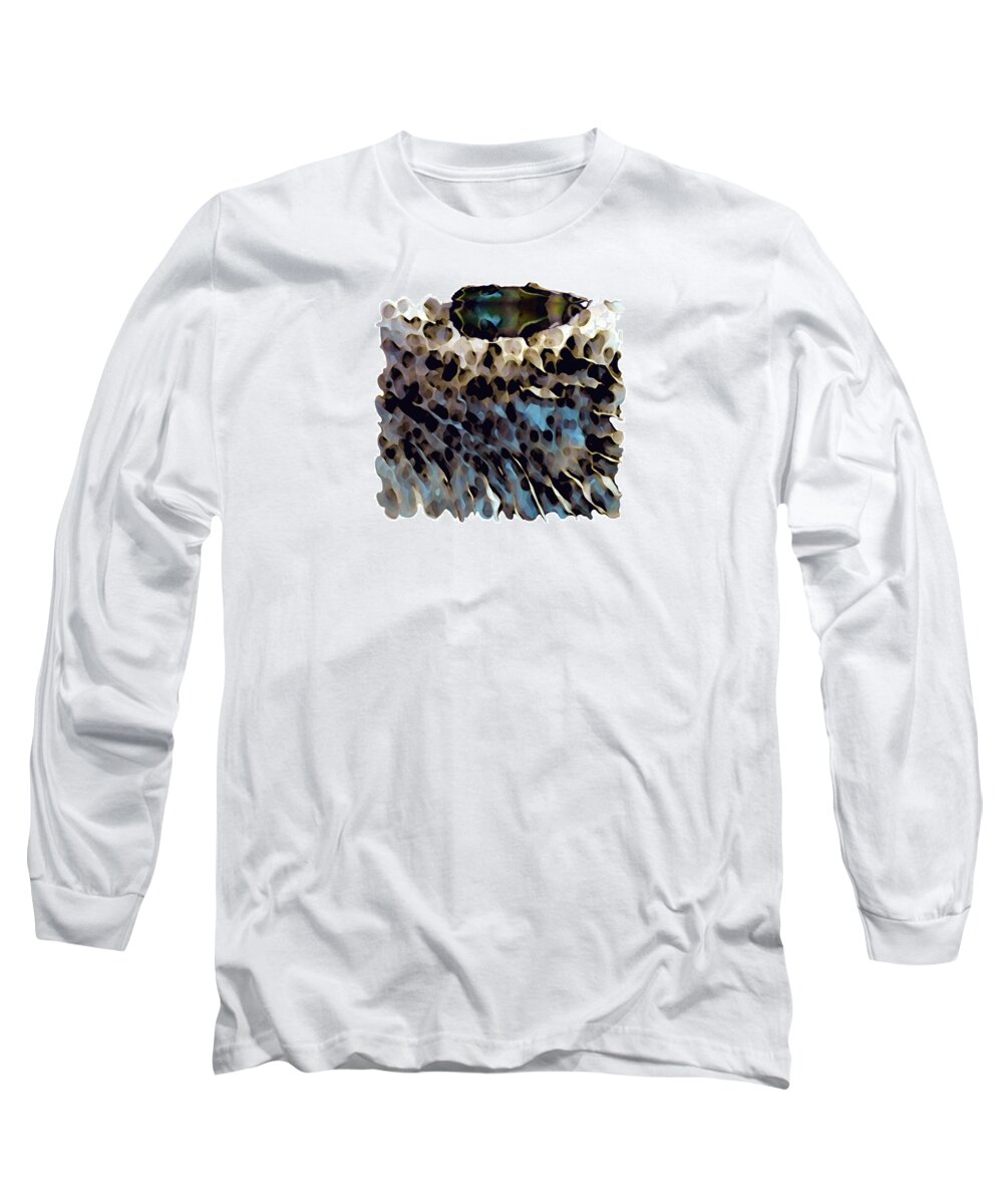 Abstract. Organic Long Sleeve T-Shirt featuring the digital art Passages of the Soul #1 by Brenda Leedy