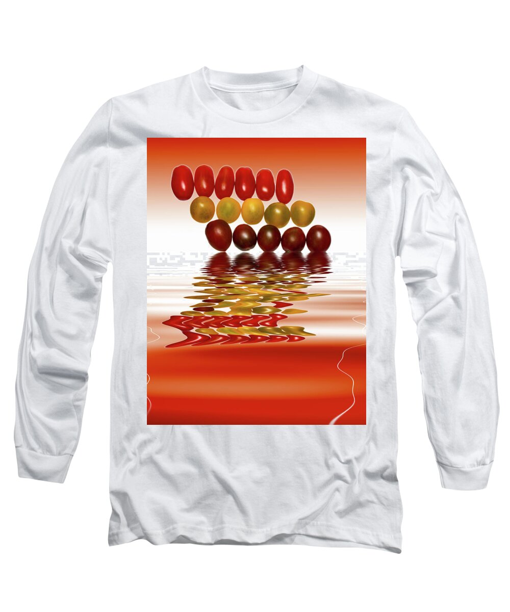 Tomatoes Long Sleeve T-Shirt featuring the photograph Plum Cherry Tomatoes #1 by David French