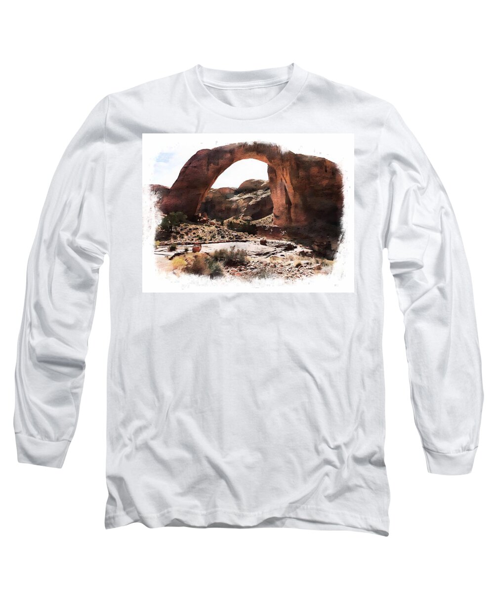 United States Long Sleeve T-Shirt featuring the photograph Rainbow Bridge National Monument #1 by Joseph Hendrix