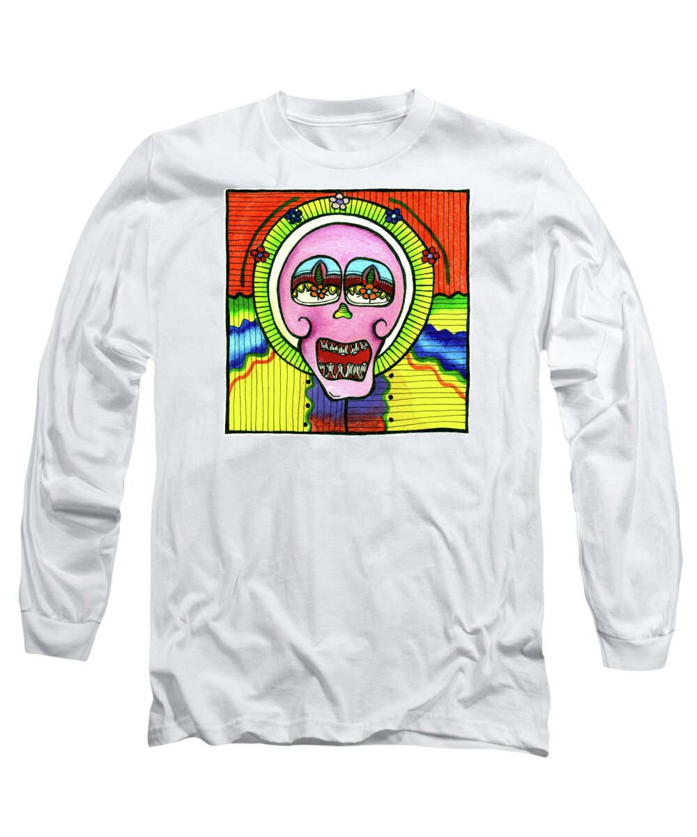 Paintings Long Sleeve T-Shirt featuring the painting Zhid-Doo by Dar Freeland