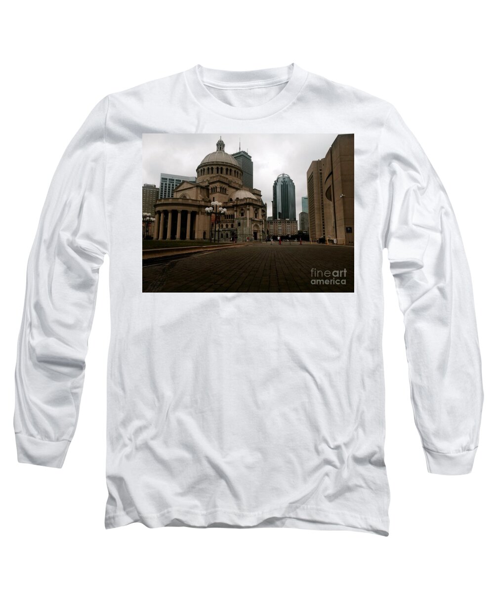 Prudential Center Long Sleeve T-Shirt featuring the photograph 111 Huntington Ave by KD Johnson