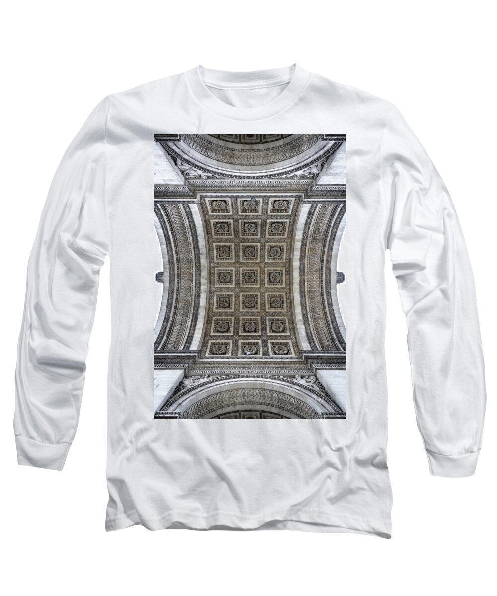 Europe Long Sleeve T-Shirt featuring the photograph Arc de Triomphe detail #2 by Dutourdumonde Photography