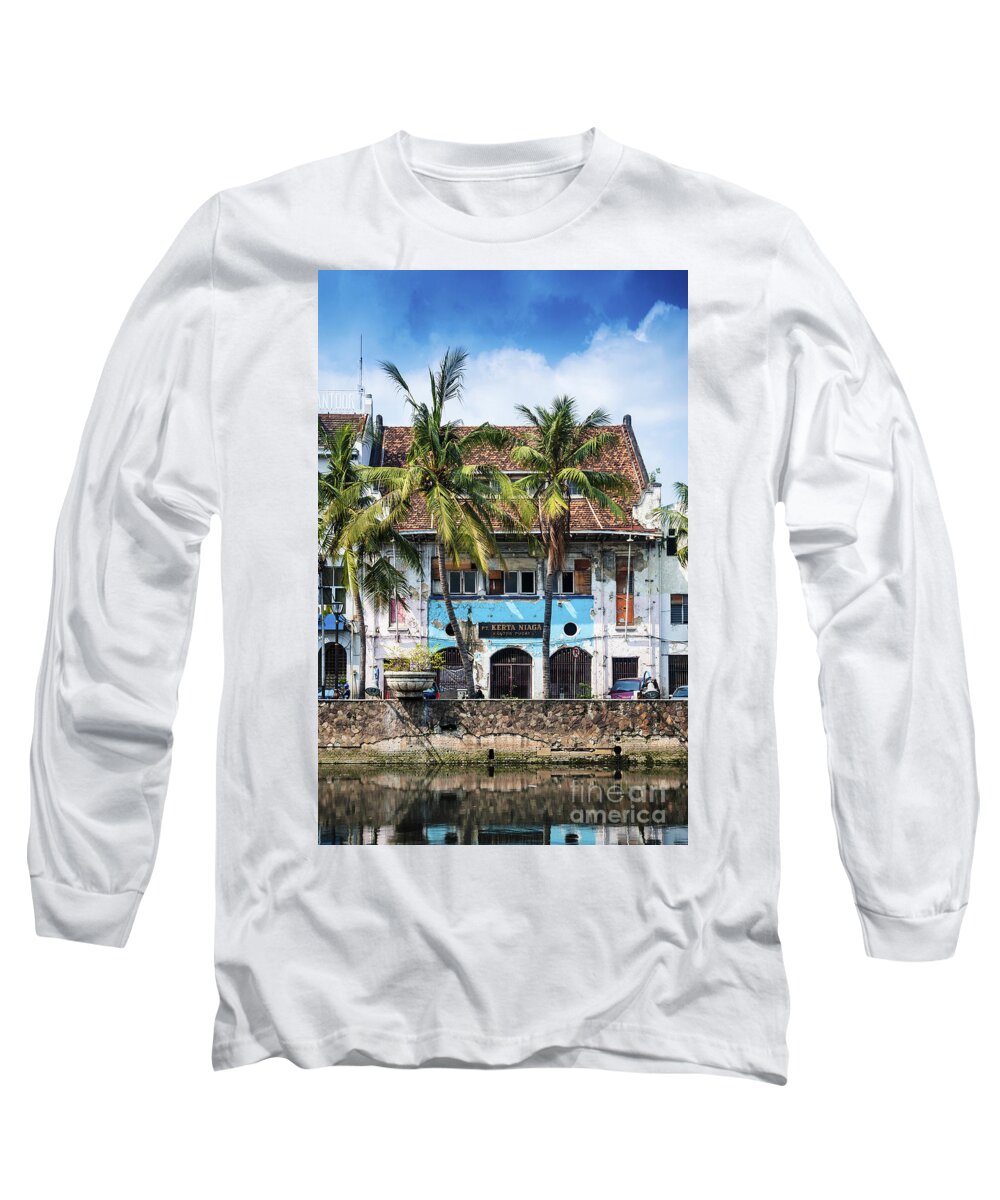 Architecture Long Sleeve T-Shirt featuring the photograph Dutch Colonial Buildings In Old Town Of Jakarta Indonesia #2 by JM Travel Photography