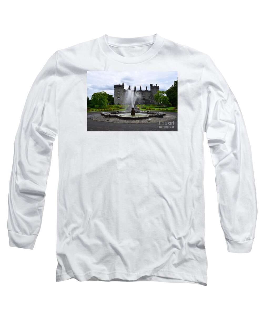 Castle Long Sleeve T-Shirt featuring the photograph Kilkenny Castle #2 by Joe Cashin