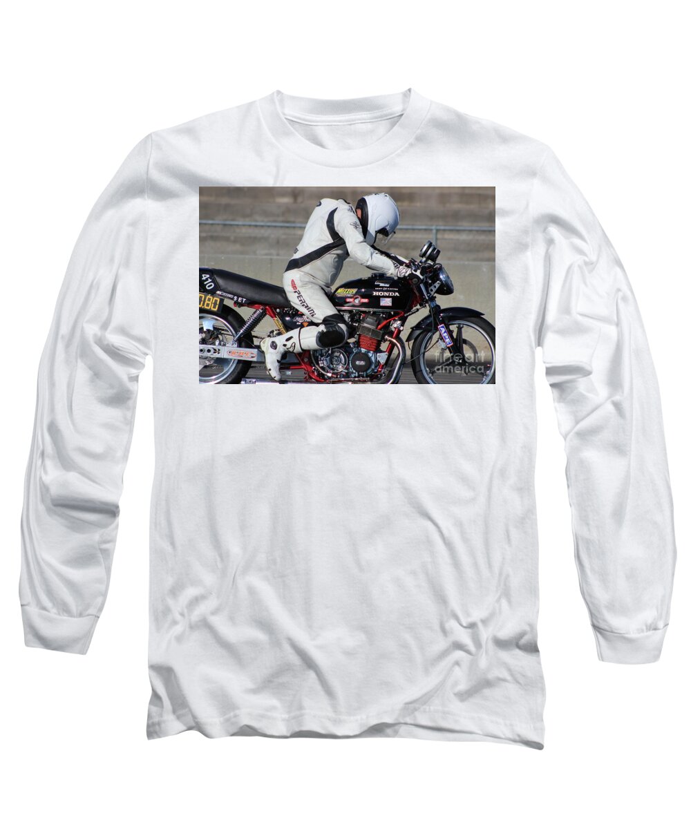 Motorcycle Long Sleeve T-Shirt featuring the photograph Mancup SGMP 2017 by JT #2 by Jack Norton