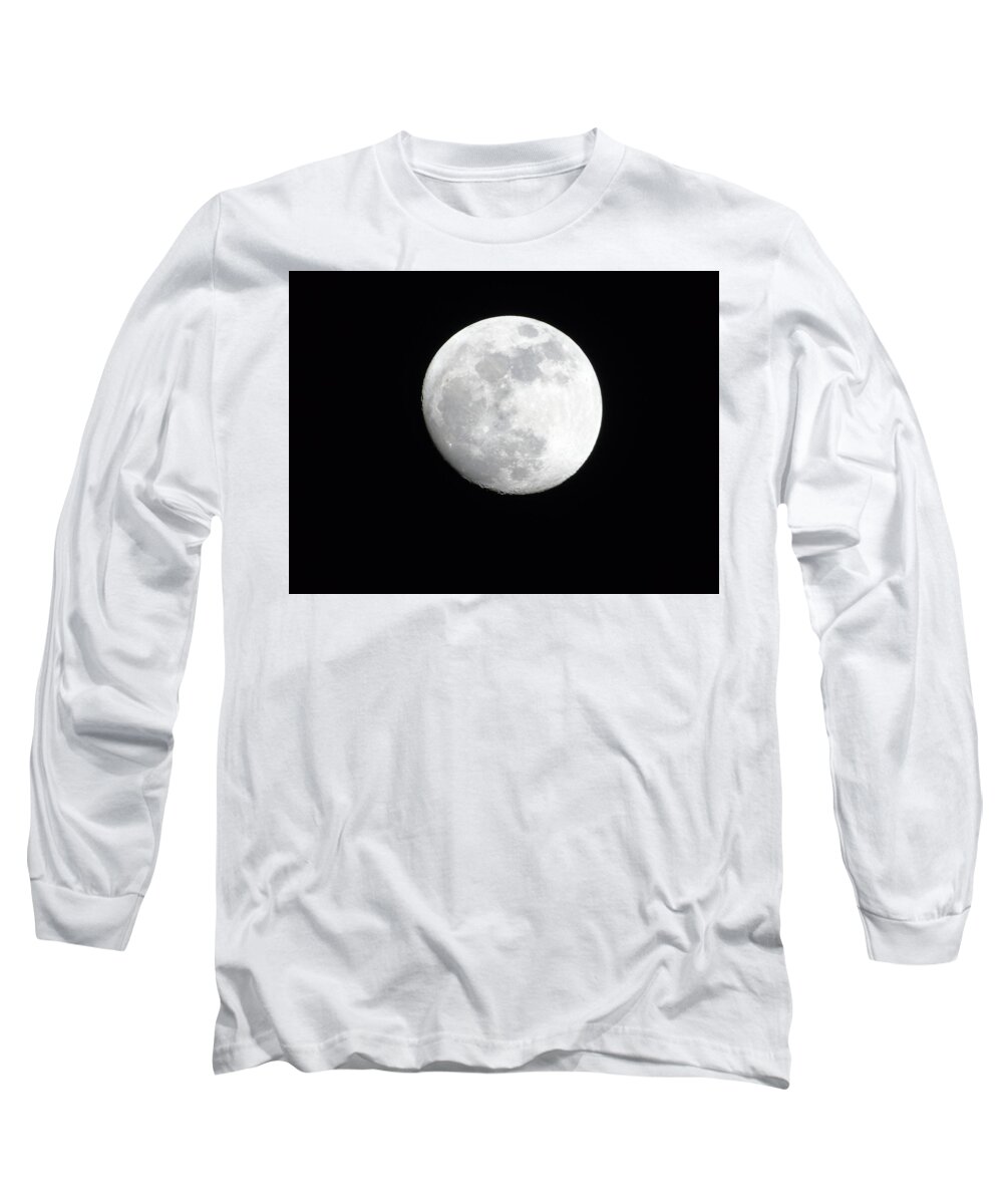 Moon Long Sleeve T-Shirt featuring the photograph Moonlight #2 by Yohana Negusse