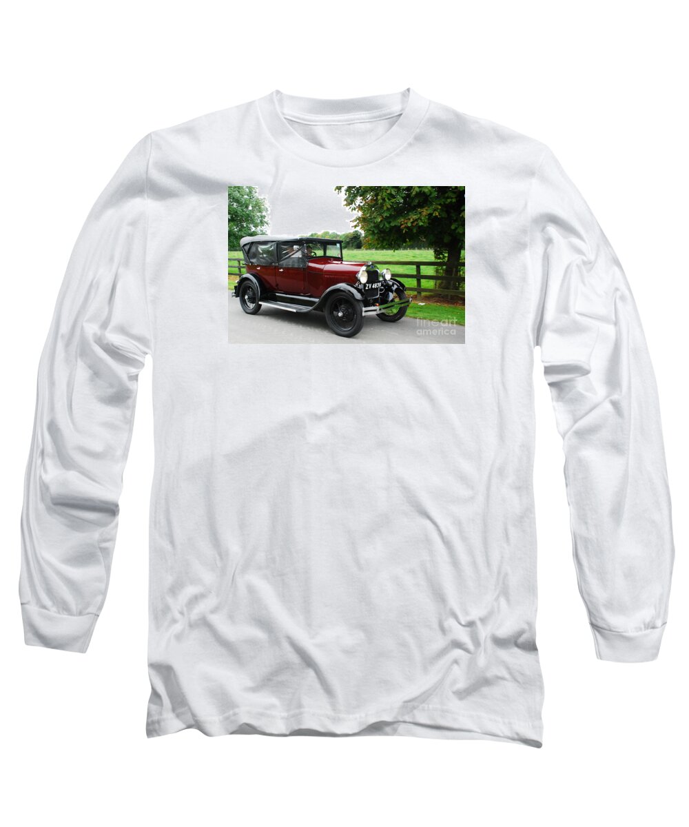 Vintage Car Long Sleeve T-Shirt featuring the photograph Old times #2 by Joe Cashin