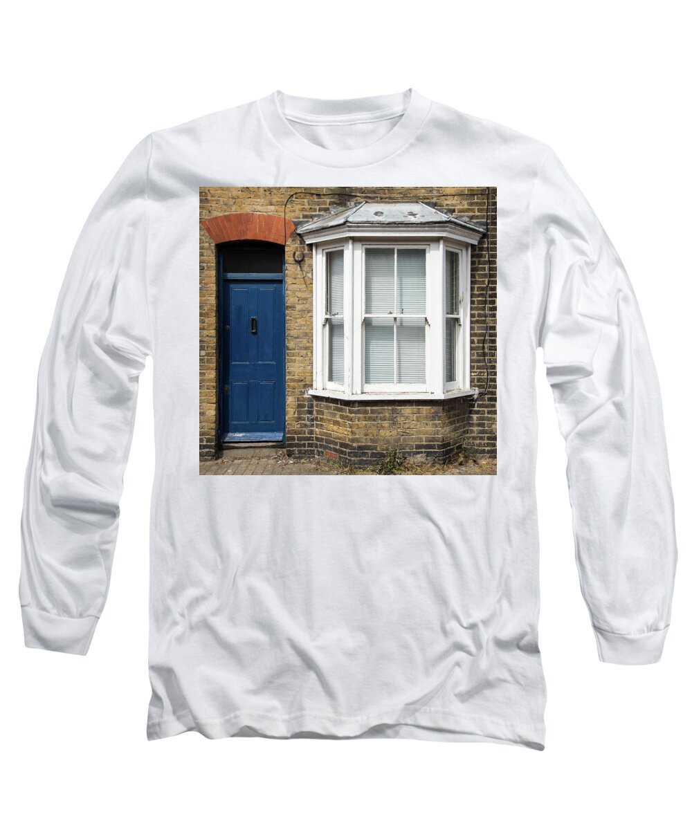 Apartment Long Sleeve T-Shirt featuring the photograph Traditional English house front entrance #2 by Michalakis Ppalis