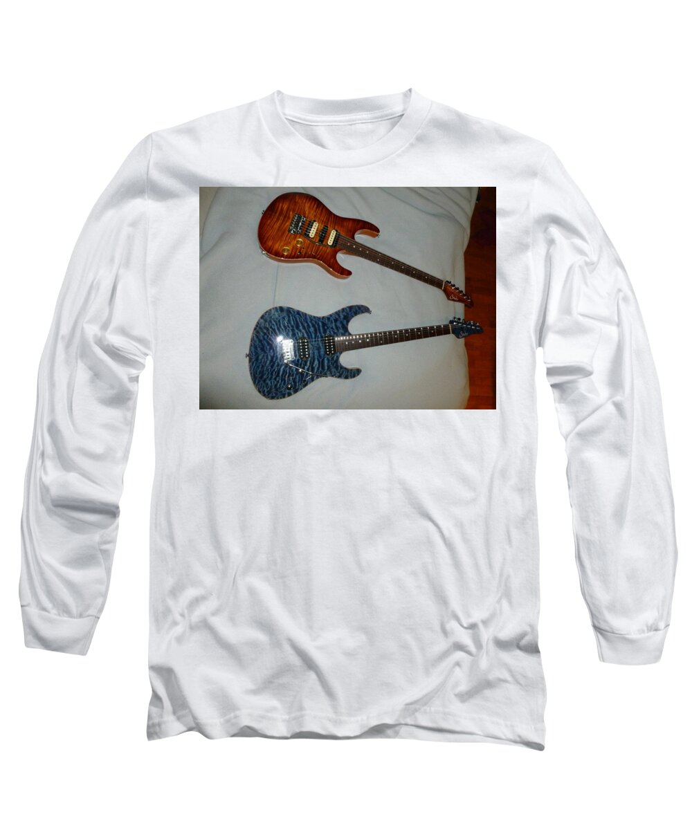 Guitar Long Sleeve T-Shirt featuring the photograph Guitar #24 by Jackie Russo