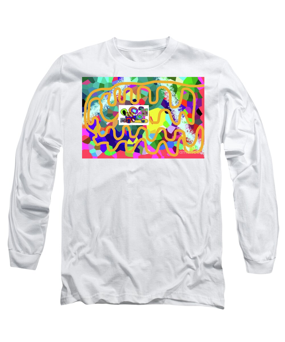  Long Sleeve T-Shirt featuring the digital art 3-11-2057m by Walter Paul Bebirian