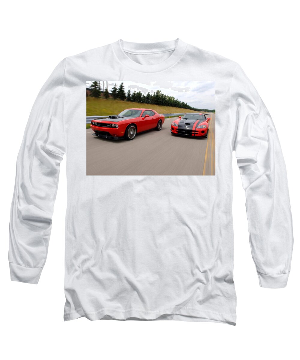 Dodge Long Sleeve T-Shirt featuring the photograph Dodge #3 by Jackie Russo