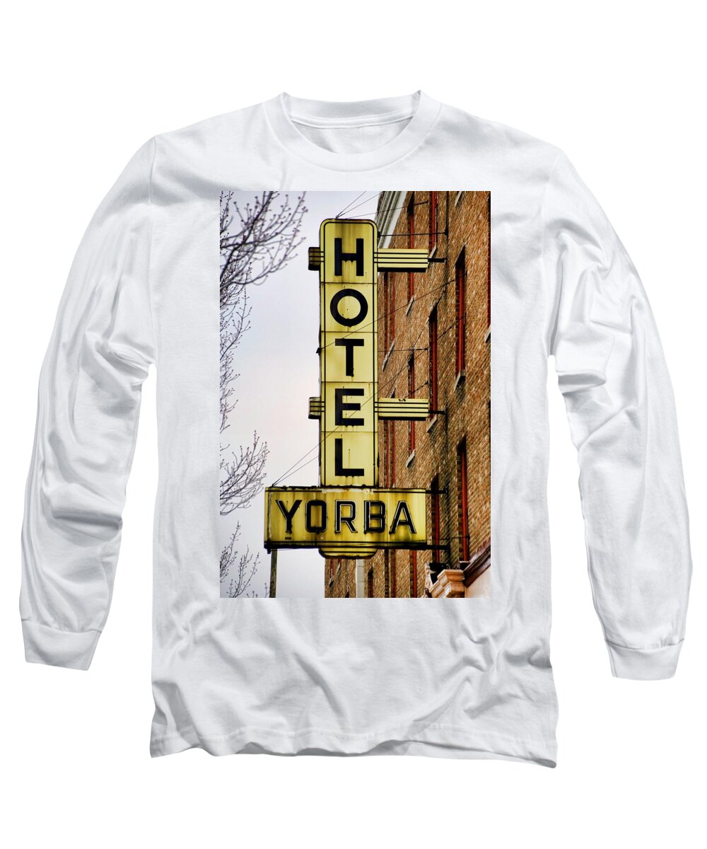 Hotel Yorba Long Sleeve T-Shirt featuring the photograph Hotel Yorba #3 by Gordon Dean II