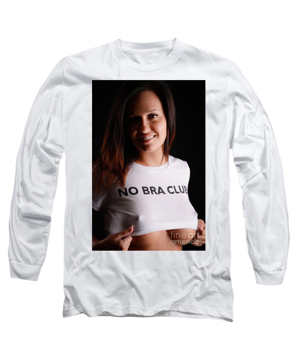 No Bra Club #3 Long Sleeve T-Shirt by Jt PhotoDesign - Pixels