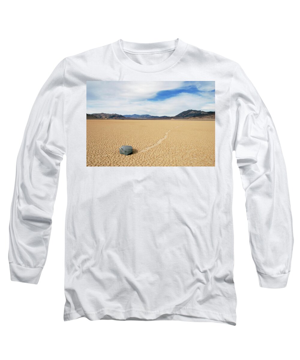 Death Valley Long Sleeve T-Shirt featuring the photograph Death Valley Racetrack #5 by Breck Bartholomew