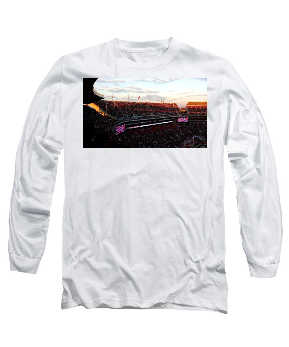 Gameday Long Sleeve T-Shirt featuring the photograph Upperdeck Panorama #5 by Kenny Glover