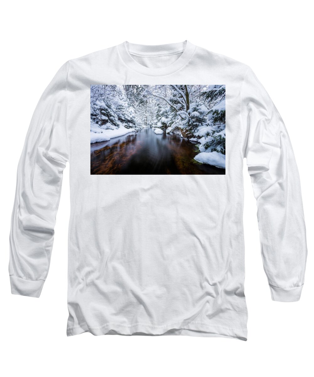 Winter Long Sleeve T-Shirt featuring the digital art Winter #64 by Super Lovely