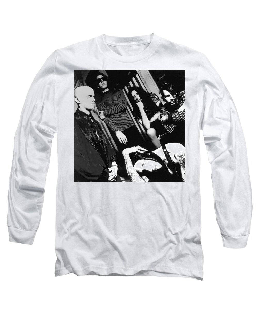 Marilyn Manson Long Sleeve T-Shirt featuring the photograph Marilyn Manson #8 by Jackie Russo