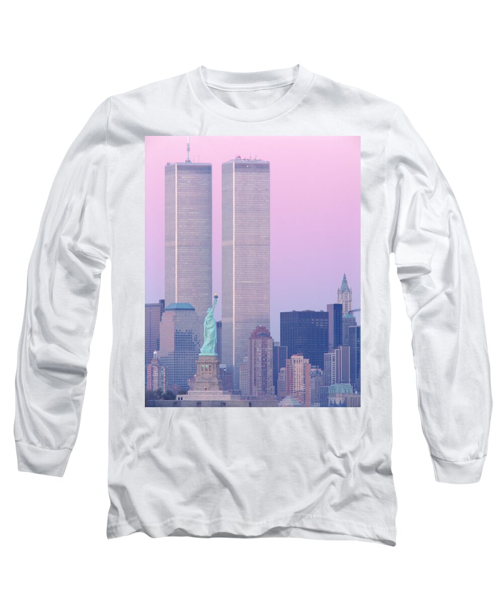 Photography Long Sleeve T-Shirt featuring the photograph Usa, New York, Statue Of Liberty #8 by Panoramic Images