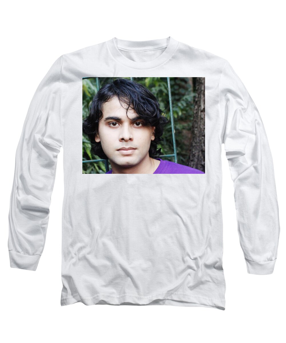 Model Long Sleeve T-Shirt featuring the photograph Model #85 by Mariel Mcmeeking