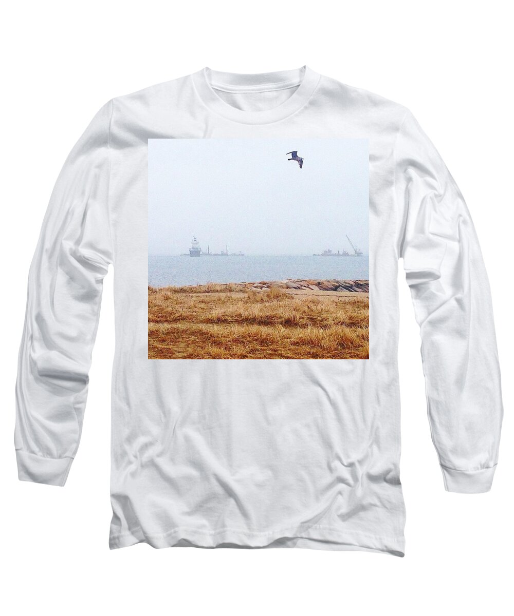  Long Sleeve T-Shirt featuring the photograph A Rainy New England Day by Kate Arsenault 