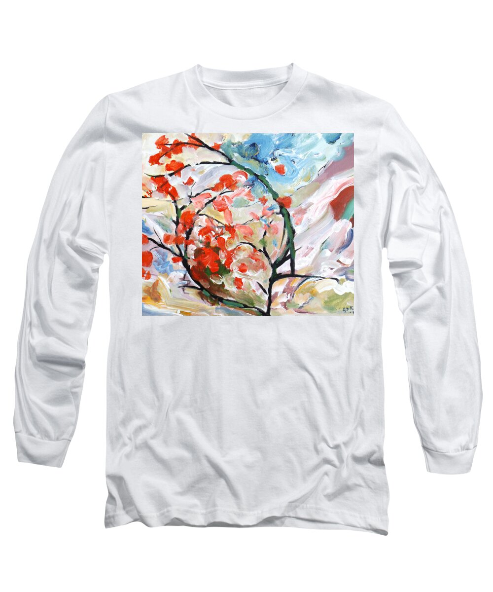 Colour Long Sleeve T-Shirt featuring the painting A Study in QI by Gloria Dietz-Kiebron