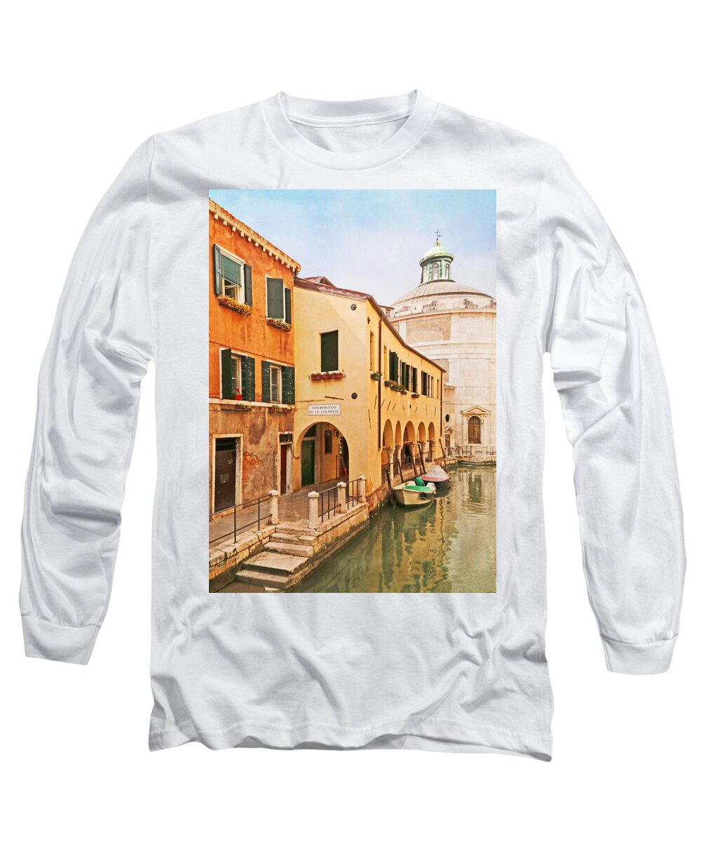 Venice Long Sleeve T-Shirt featuring the photograph A Venetian View - Sotoportego de le Colonete - Italy by Brooke T Ryan