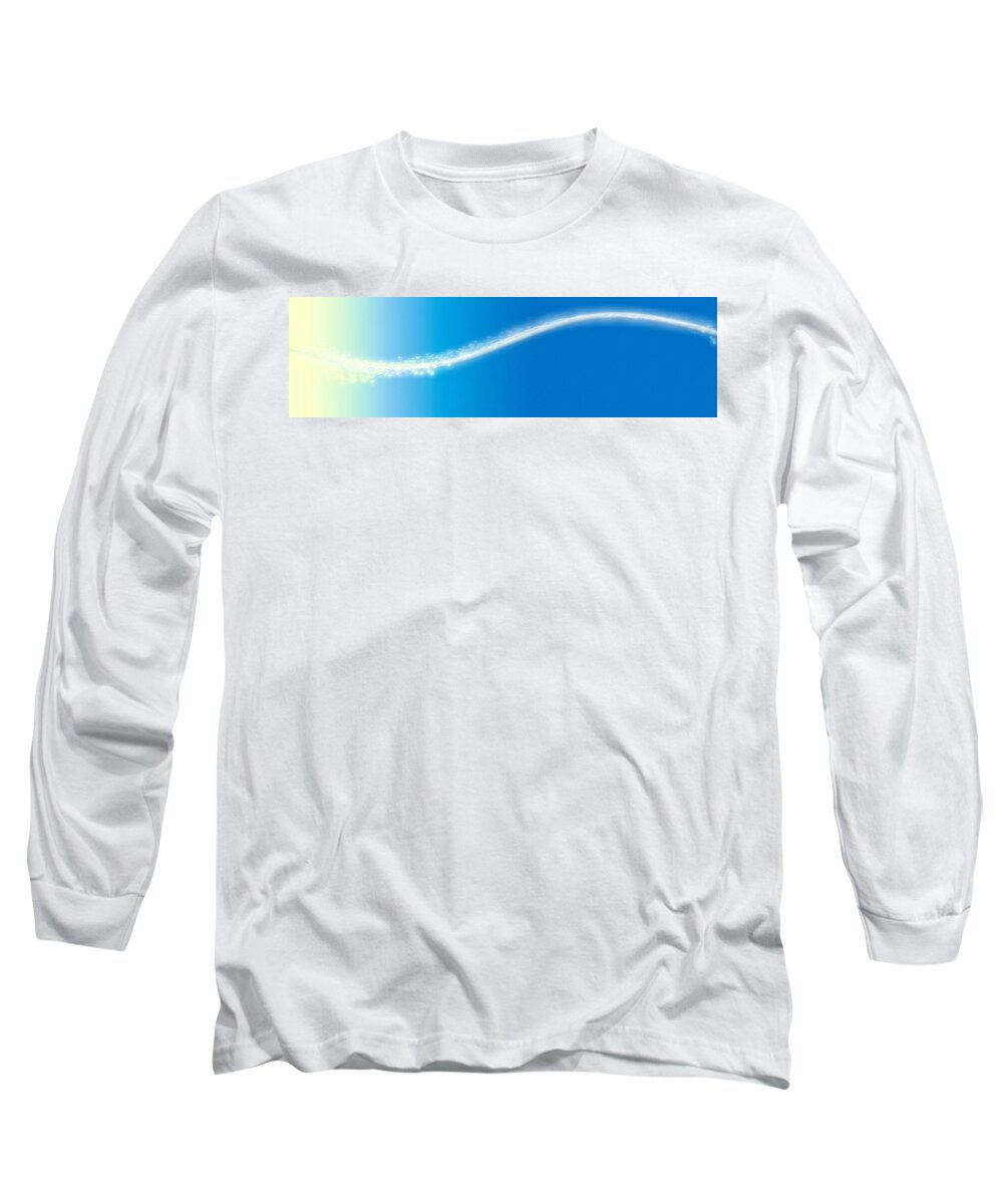 Abstract Long Sleeve T-Shirt featuring the digital art Abstract by Maye Loeser