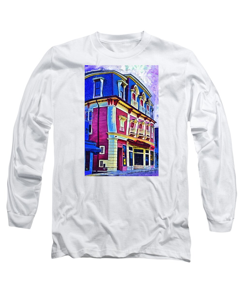 Urban Long Sleeve T-Shirt featuring the digital art Abstract Urban by Kirt Tisdale