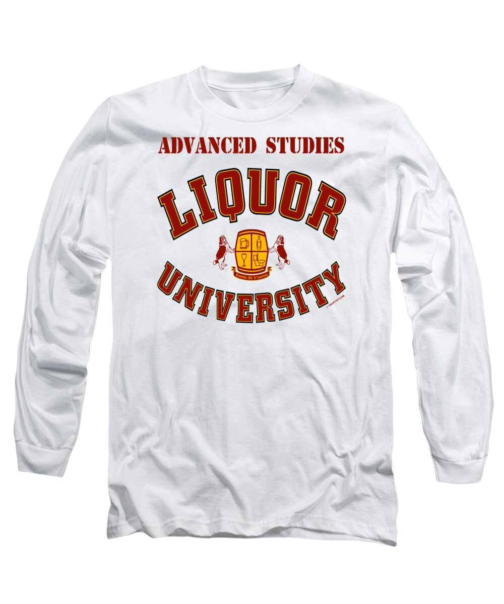 Liquor U Long Sleeve T-Shirt featuring the digital art Advanced Studies by DB Artist