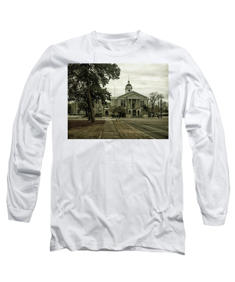 Aiken Long Sleeve T-Shirt featuring the photograph Aiken County Courthouse by David Palmer