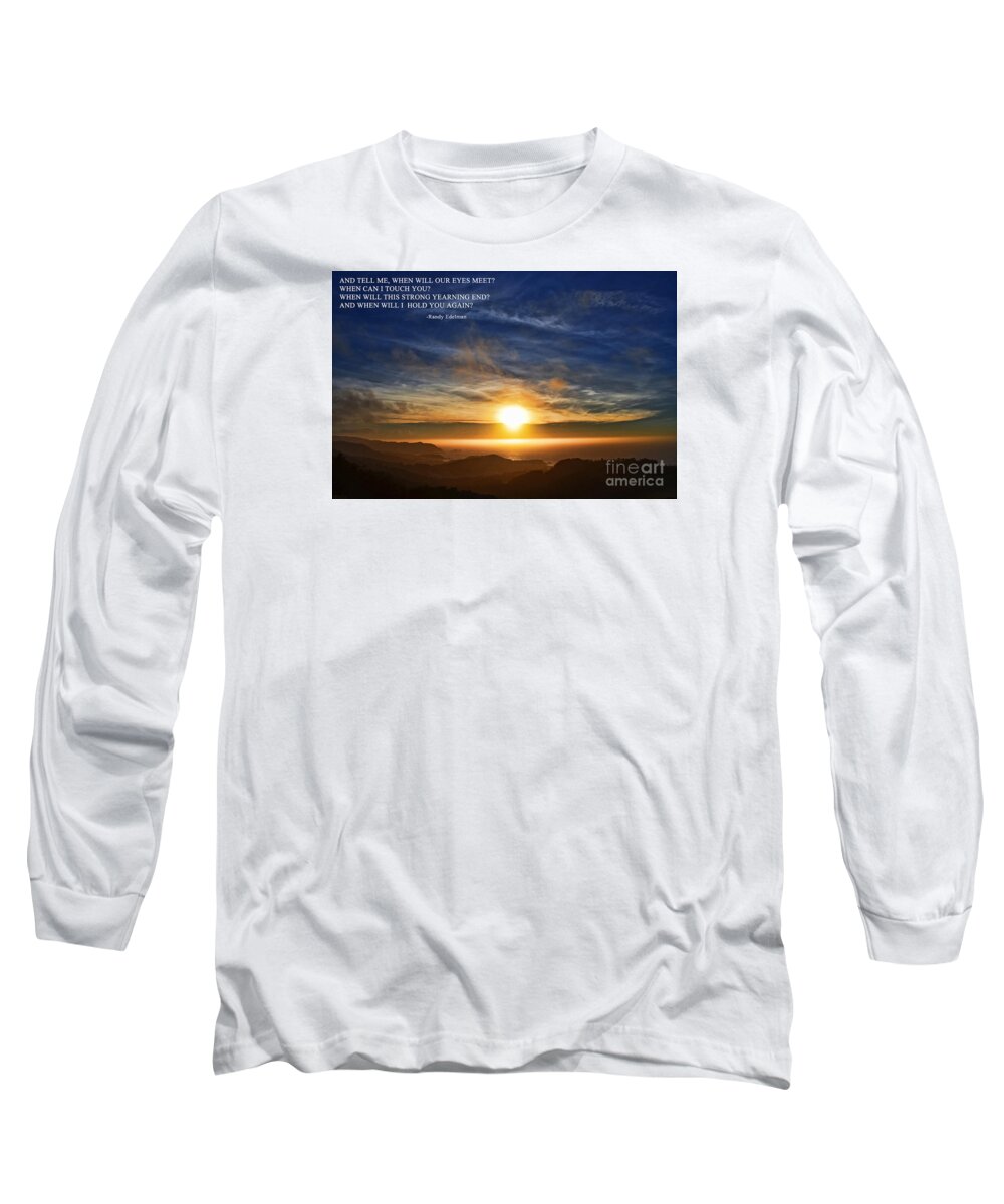 New England Long Sleeve T-Shirt featuring the photograph And When Will I Hold You Again by Jim Fitzpatrick