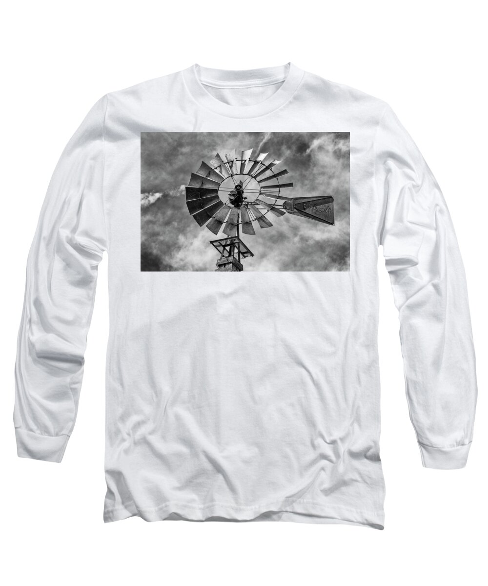 Windmill Long Sleeve T-Shirt featuring the photograph Anticipation by Stephen Stookey