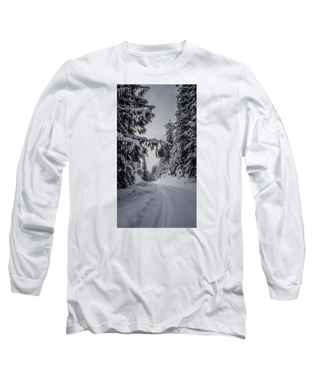 Winter Long Sleeve T-Shirt featuring the photograph Around the Bend by Albert Seger